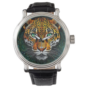 Leopard portrait watch