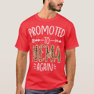 Leopard Pregnancy Announcement Soon To Be Mema Aga T-Shirt