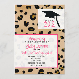 Leopard Print 2012 Graduation Announcement