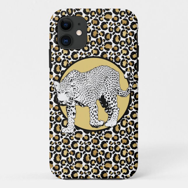 Leopard print all-over design Case-Mate iPhone case (Back)