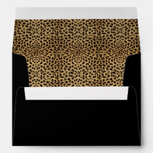 Leopard Print and Black Envelope