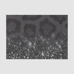 Leopard Print and Glitter Tissue Paper