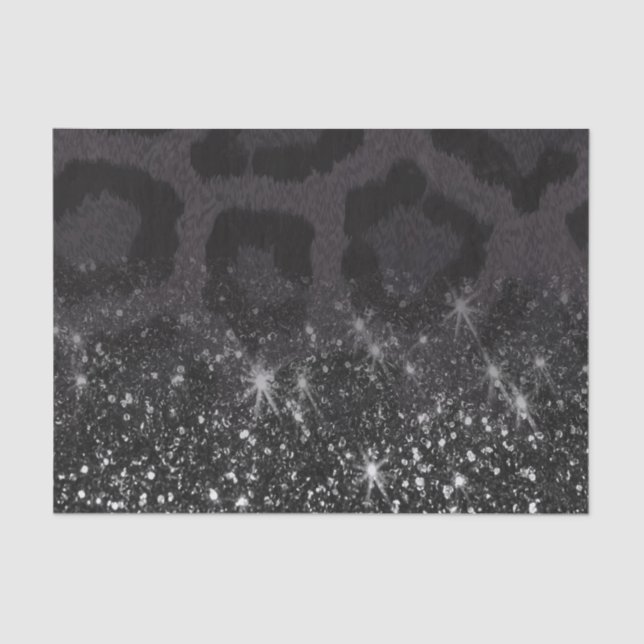 Leopard Print and Glitter Tissue Paper (Front)