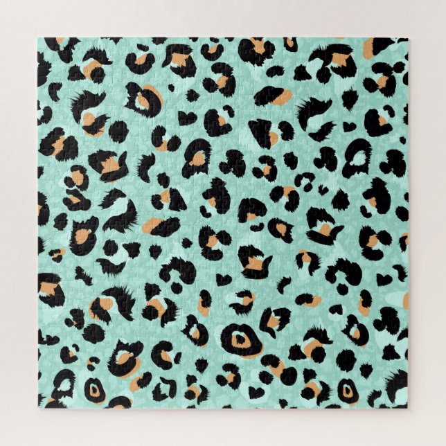 Leopard print, animal pattern jigsaw puzzle (Vertical)