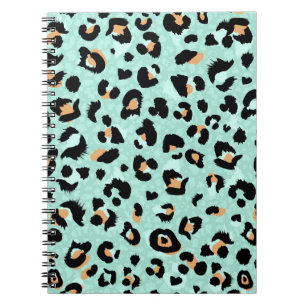 Leopard print, animal pattern notebook