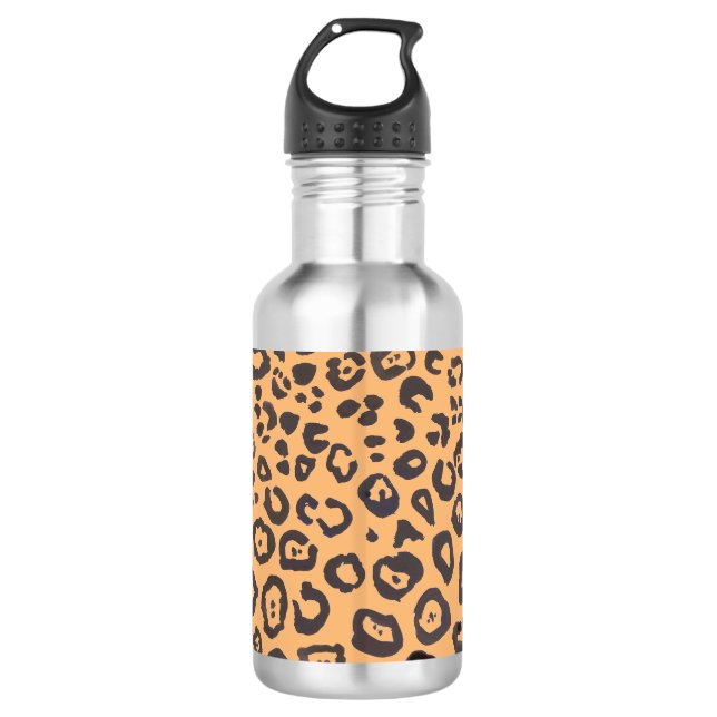 Leopard Print Animal Pattern Painting 532 Ml Water Bottle (Front)