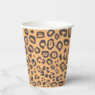 Leopard Print Animal Pattern Painting Paper Cups