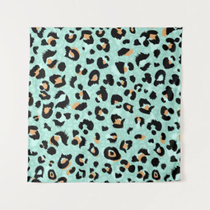 Leopard print, animal pattern tapestry