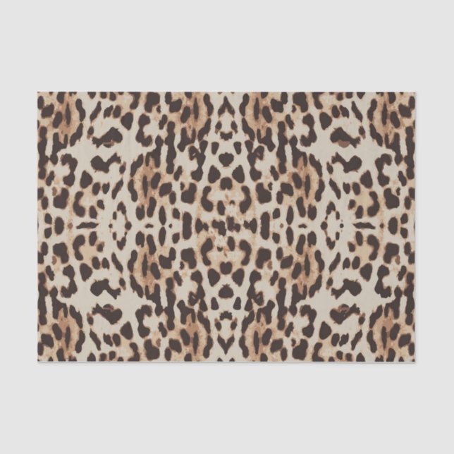 Leopard Print Animal Pattern Tissue Paper (Front)