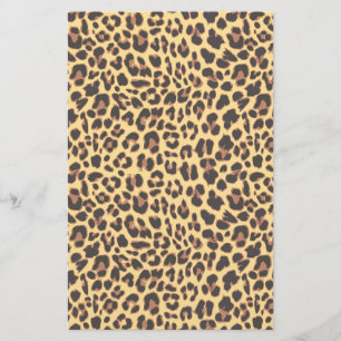 Leopard Print Animal Skin Pattern Stationery