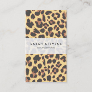 Leopard Print Animal Skin Patterns Business Card