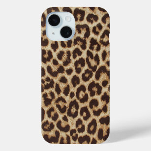 Leopard Print Apple iPhone 15 Case