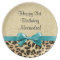 Leopard Print Aqua Blue Bow Girls Womens Birthday