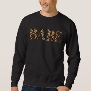 Leopard Print Babe Bachelorette Party Matching Sweatshirt