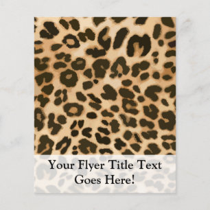 Leopard Print Background Flyer