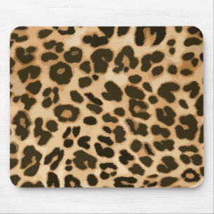 Leopard Print Background Mouse Pad