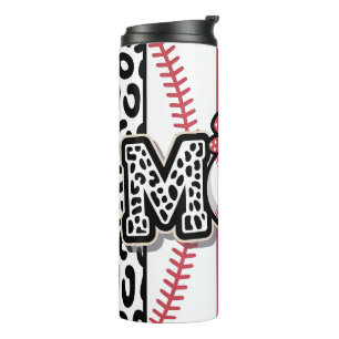 Leopard Print Baseball Mum Thermal Tumbler