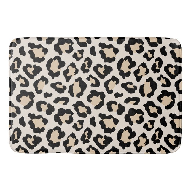 Leopard print bath mat (Front)