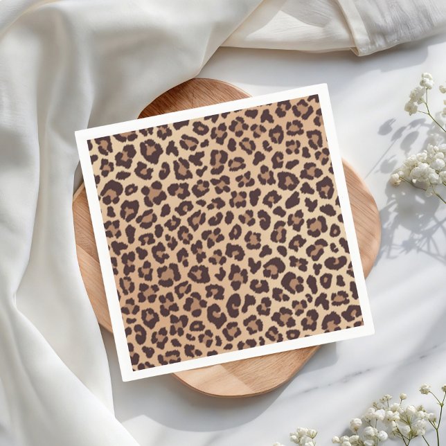 Leopard Print Birthday  Napkin (Creator Uploaded)
