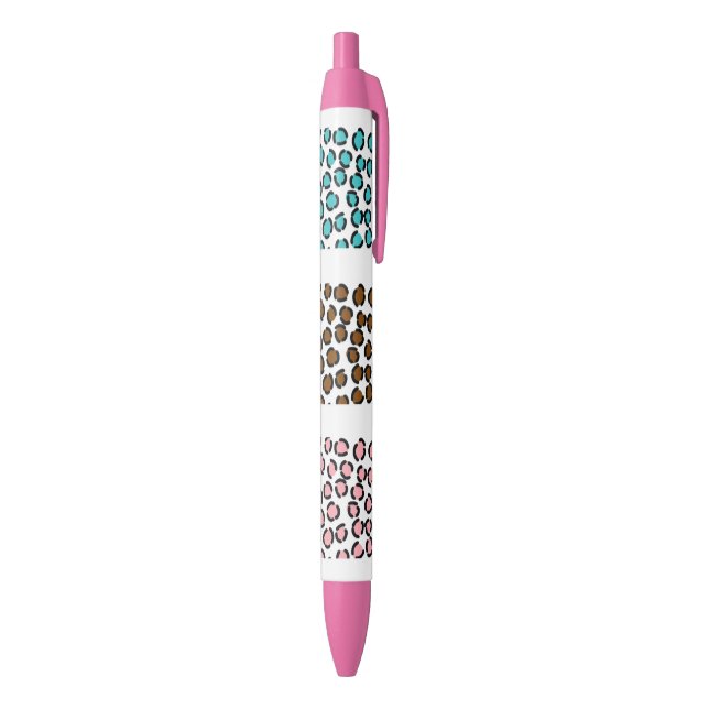 Leopard Print Black Ink Pen (Bottom (Vertical))