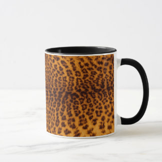 Leopard print black spotted Skin Texture Template Mug