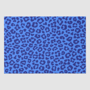 Leopard Print-Blue- Tissue Paper