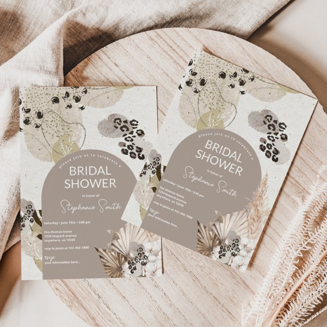 Leopard Print Bridal Shower Invitation (Creator Uploaded)