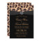 Leopard Print Bright Diamond Black Ribbon Wedding