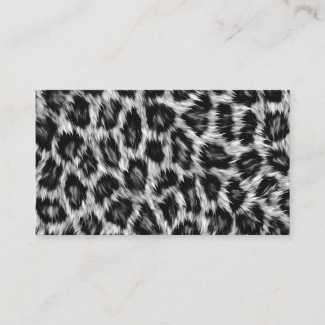 Leopard Print Business Card (Front)