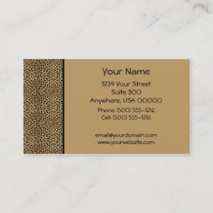 Leopard Print Business Card