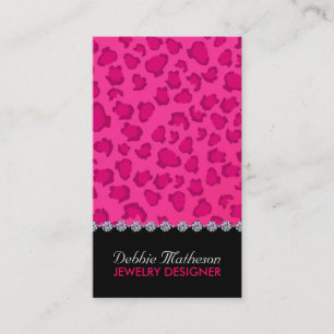 Leopard Print Business Cards