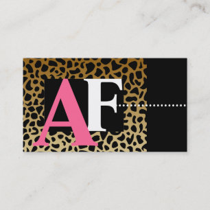 Leopard Print Business Cards
