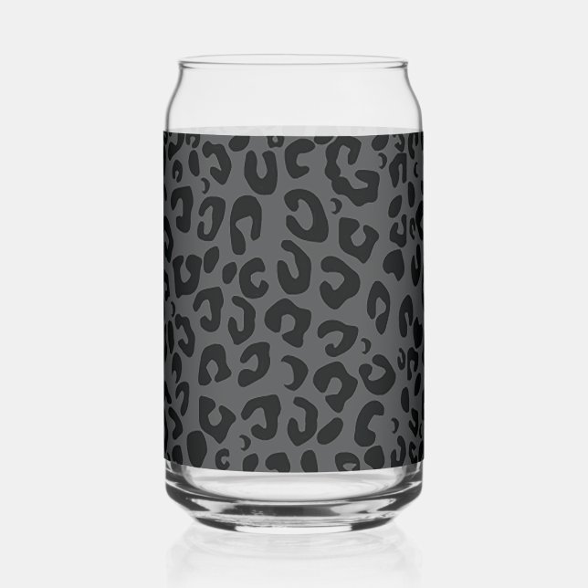 Leopard Print Can Glass (Front)