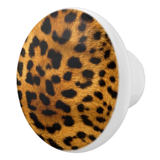 Leopard Print/Ceramic Knob (Right)