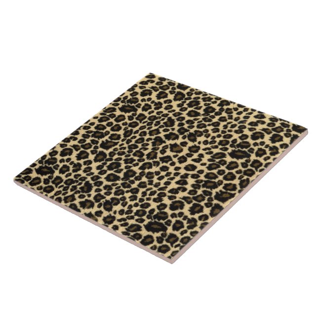 Leopard Print Ceramic Tile (Side)