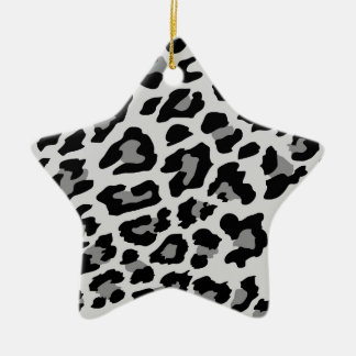 leopard print ceramic tree decoration