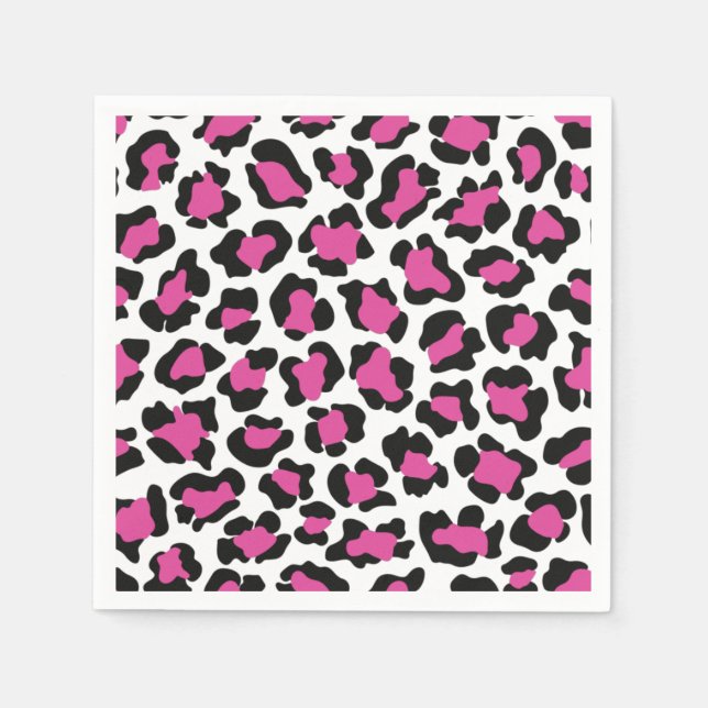 Leopard Print, Cheetah Pattern, Safari Costume Napkin (Front)