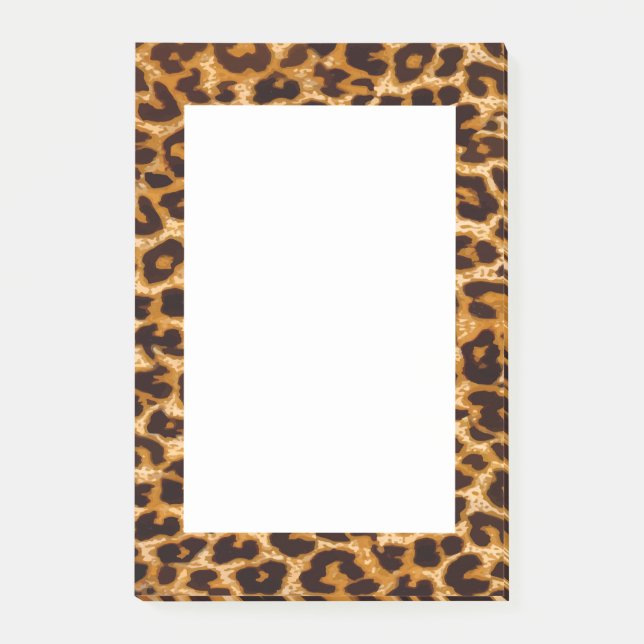 Leopard print, cheetah post-it notes (Front)
