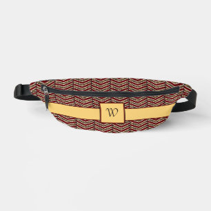 Leopard Print Chevron Bum Bags