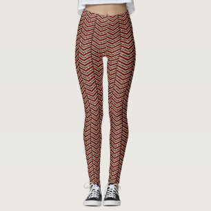 Leopard Print Chevron Leggings