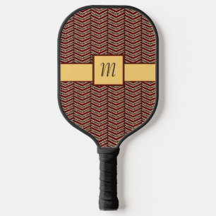 Leopard Print Chevron Pickleball Paddle