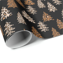 Leopard Print Christmas wrapping paper