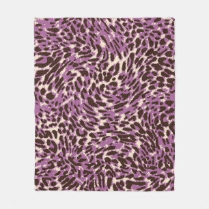 Leopard Print, Classic Animal Pattern. Fleece Blanket