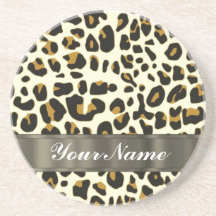 leopard print coaster