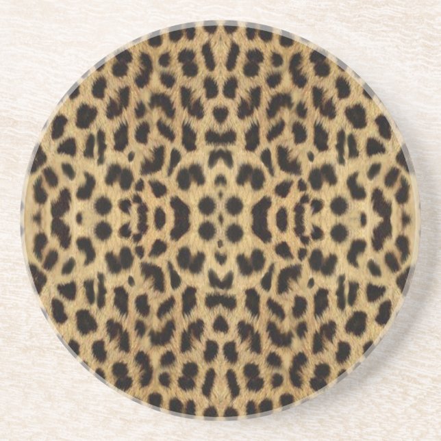 Leopard print Coaster (Front)