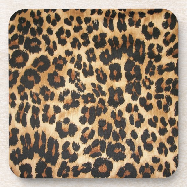 Leopard Print Coaster Set (Front)