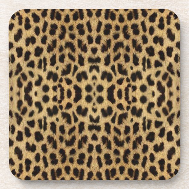 Leopard print Coasters (Front)