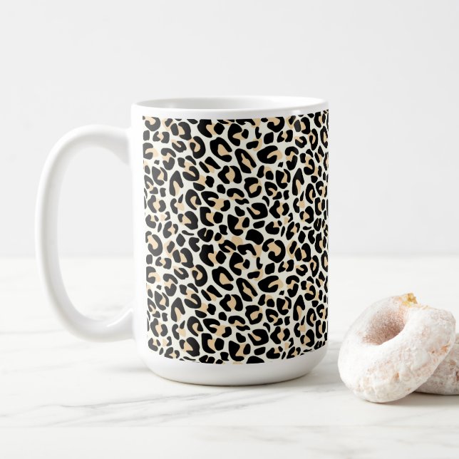 Leopard Print Coffee Mug (With Donut)