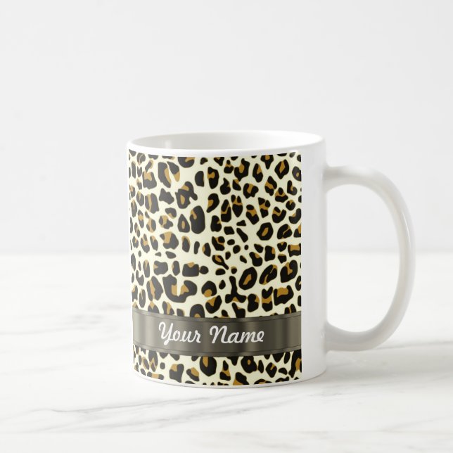 leopard print coffee mug (Right)