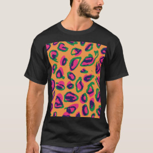 Leopard Print, Colourful Animal Pattern. T-Shirt